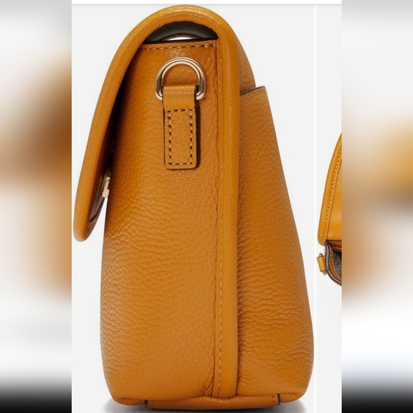 Oryany Ivi Mini Crossbody Bag Elegant Mustard Leather NWOT - Picture 4 of 7